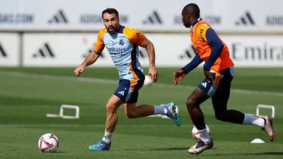El Real Madrid prepara el derbi