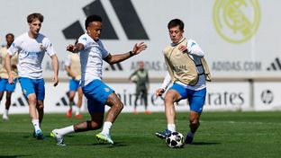Último entrenamiento antes de recibir al Bayern