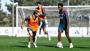El Real Madrid prepara el partido contra la Roma