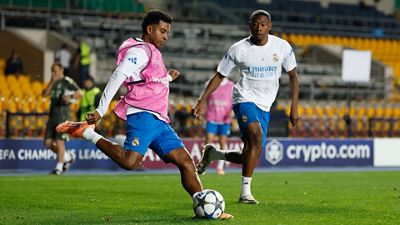 El equipo se entrenó en el Ortalyq Stadıon