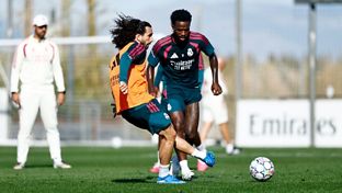 El Real Madrid prepara el partido contra la Roma
