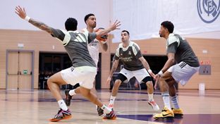El equipo prepara el partido frente al Zalgiris