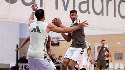 El equipo se entrenó antes de viajar a Atenas