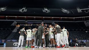 Último entrenamiento antes de las semifinales de la Copa del Rey
