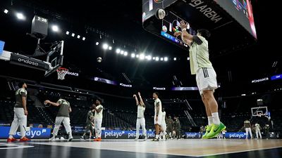 Último entrenamiento antes del estreno en la Copa del Rey