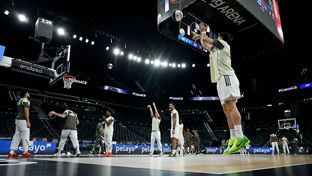 Último entrenamiento antes del estreno en la Copa del Rey