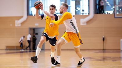 Último entrenamiento antes de viajar a Belgrado