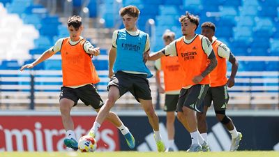 El Castilla completó el último entrenamiento antes del partido contra el Sabadell