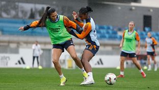 Último entrenamiento antes del partido contra el Eibar