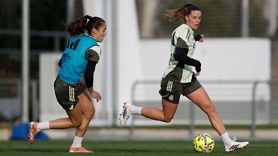 Último entrenamiento antes del partido contra el Athletic Club
