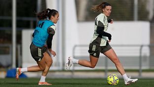 Último entrenamiento antes del partido contra el Athletic Club