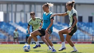 El equipo prepara el partido ante el Badalona