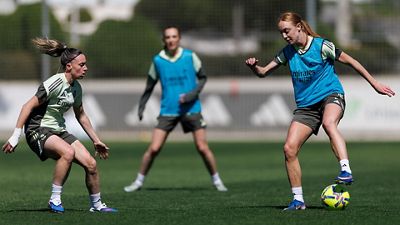 Último entrenamiento antes del Clásico de Liga