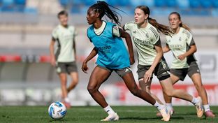El equipo se entrenó antes de recibir al Badalona