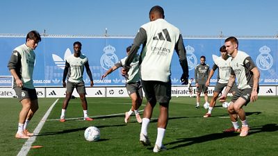 El equipo se está entrenando