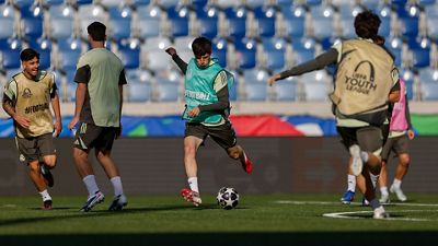El Juvenil A completó el último entrenamiento antes de la final de la Youth League