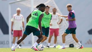 El Real Madrid completa la primera sesión del día