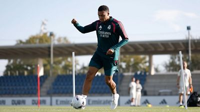Mbappé se ejercitó en la Ciudad Real Madrid