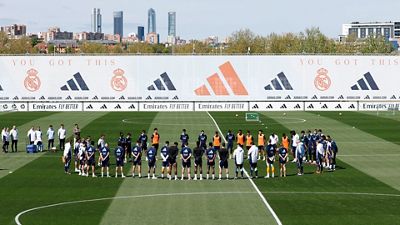 Minute's silence at Real Madrid City