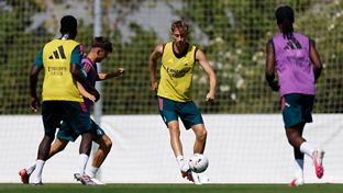El Real Madrid se está entrenando