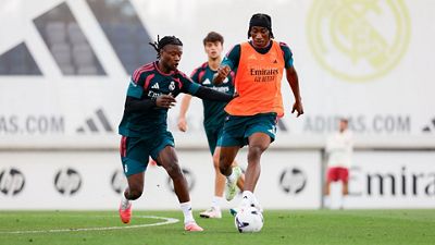 Real Madrid prepares for the match against Málaga