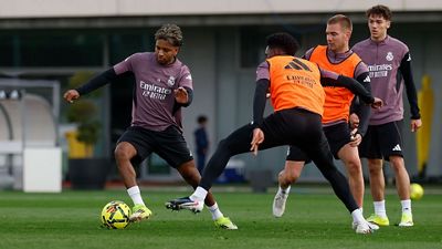 Último entrenamiento antes del partido contra el Getafe