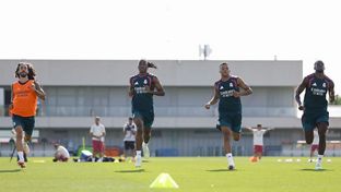 El Real Madrid se está entrenando