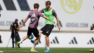 El equipo se está entrenando