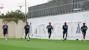 El equipo se está entrenando