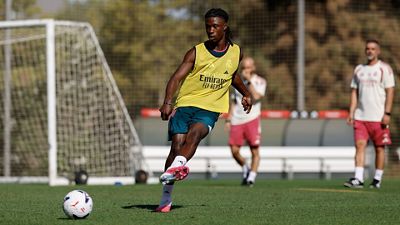 El Real Madrid se está entrenando