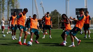 El equipo se está entrenando