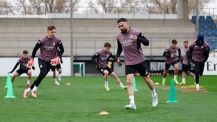 El equipo se está entrenando