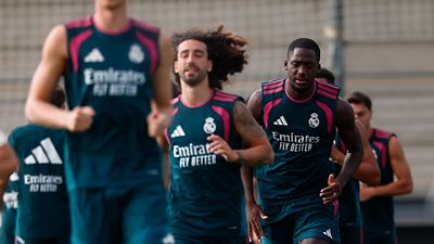 El Real Madrid se está entrenando