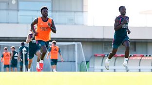 El equipo se está entrenando