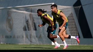 El equipo se está entrenando