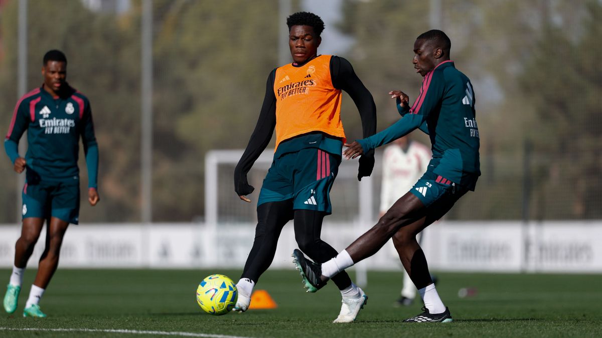El Real Madrid se está entrenando