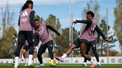 Último treino antes da partida contra o Mallorca