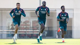 El equipo se está entrenando
