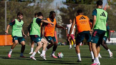 El equipo se está entrenando