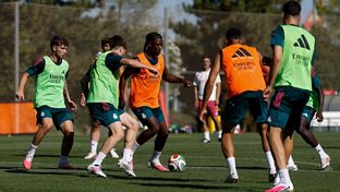 El Real Madrid se está entrenando