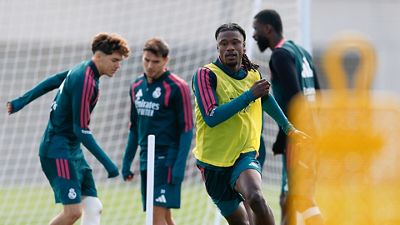 El Real Madrid se está entrenando