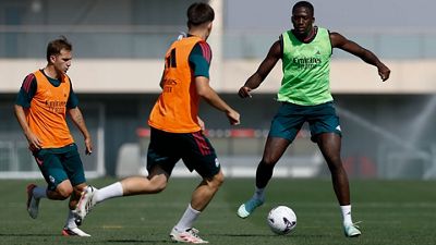 El Real Madrid se está entrenando