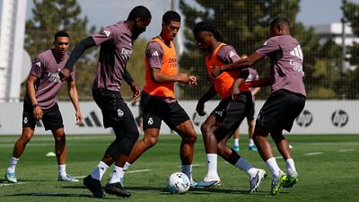Real Madrid prepares for the match against Espanyol