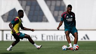 Exigente entrenamiento en la Ciudad Real Madrid