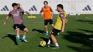 El equipo completó el primer entrenamiento de la semana