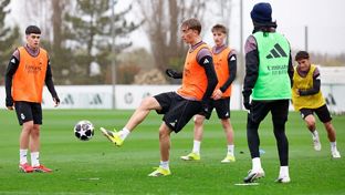 El equipo se entrenó en la Ciudad Real Madrid