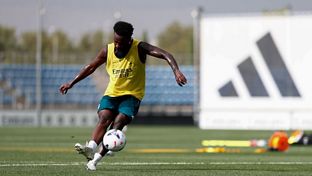 Exigente entrenamiento en la Ciudad Real Madrid