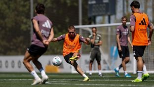 Nueva sesión para preparar el partido ante el Athletic Club