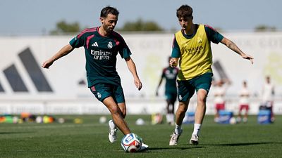 Exigente entrenamiento en la Ciudad Real Madrid
