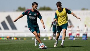 Exigente entrenamiento en la Ciudad Real Madrid
